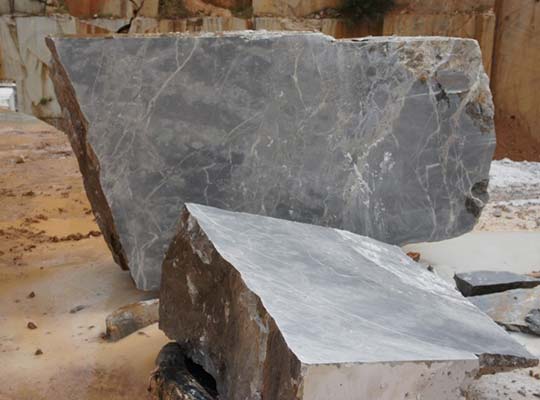 grey fleury marble blocks
