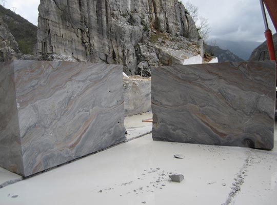 grigio orobico marble blocks